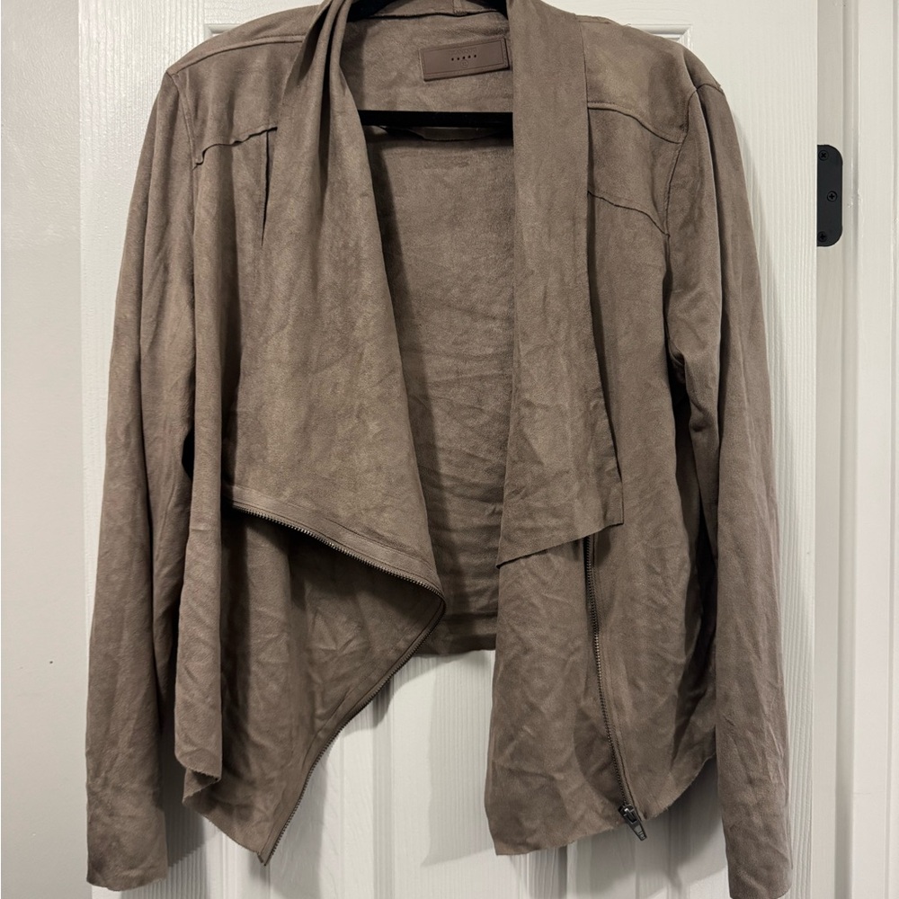 Blank NYC Taupe Suede Outerwear